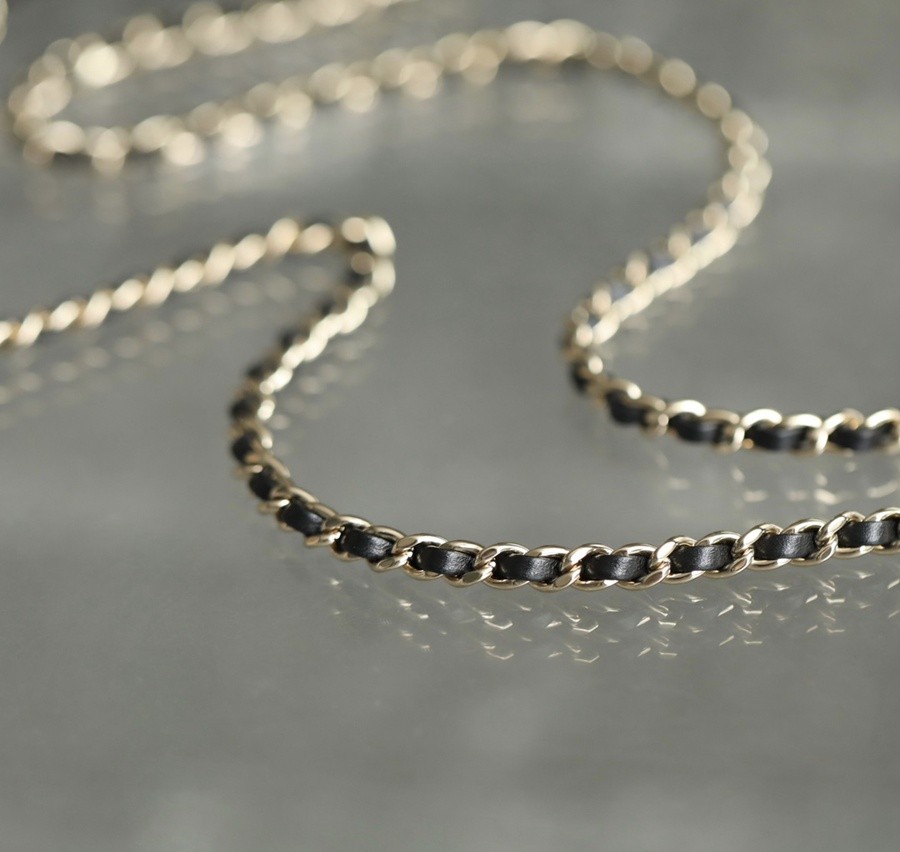 小香 23A 水鑽手提口蓋包 黑色mini_13