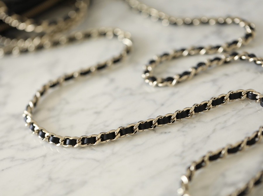 小香 23S春夏 漆皮貝殼包 黑色_10