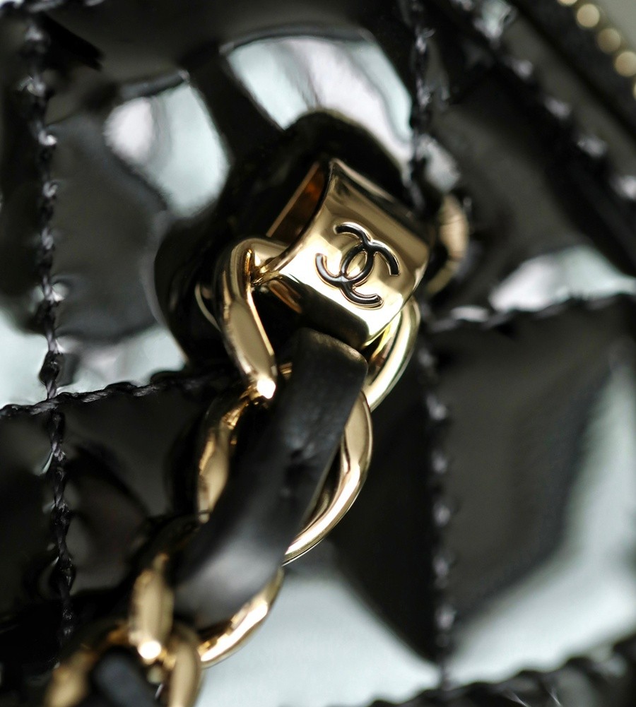 小香 23S春夏 漆皮貝殼包 黑色_12