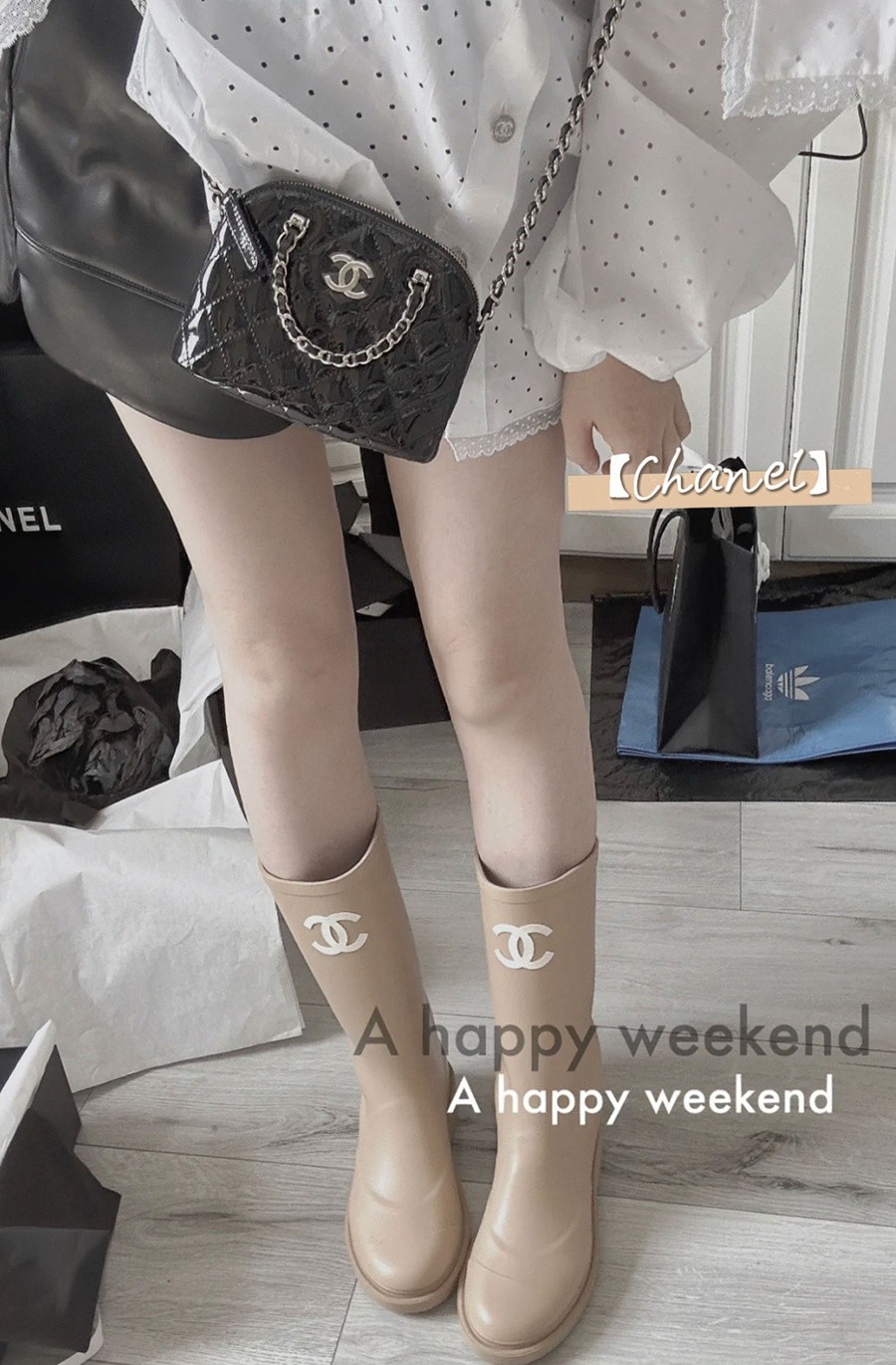 小香 23S春夏 漆皮貝殼包 黑色_17