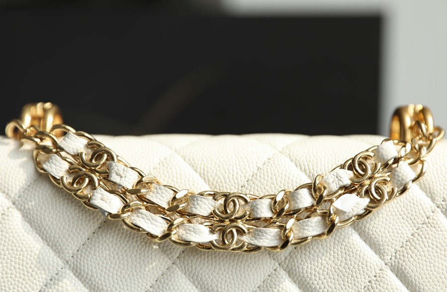 小香 22K秋冬 手提鏈條WOC 白色_9