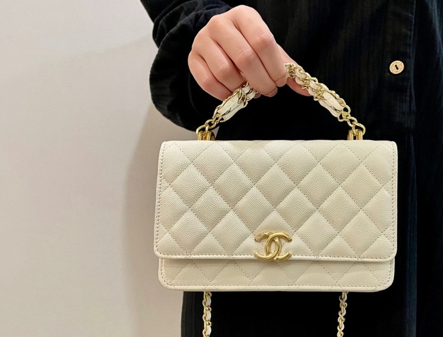 小香 22K秋冬 手提鏈條WOC 白色_22