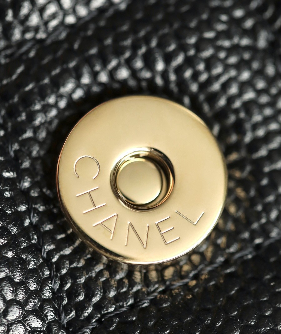 小香 23S春夏 蝴蝶結鏈條風琴錢包 黑色_12