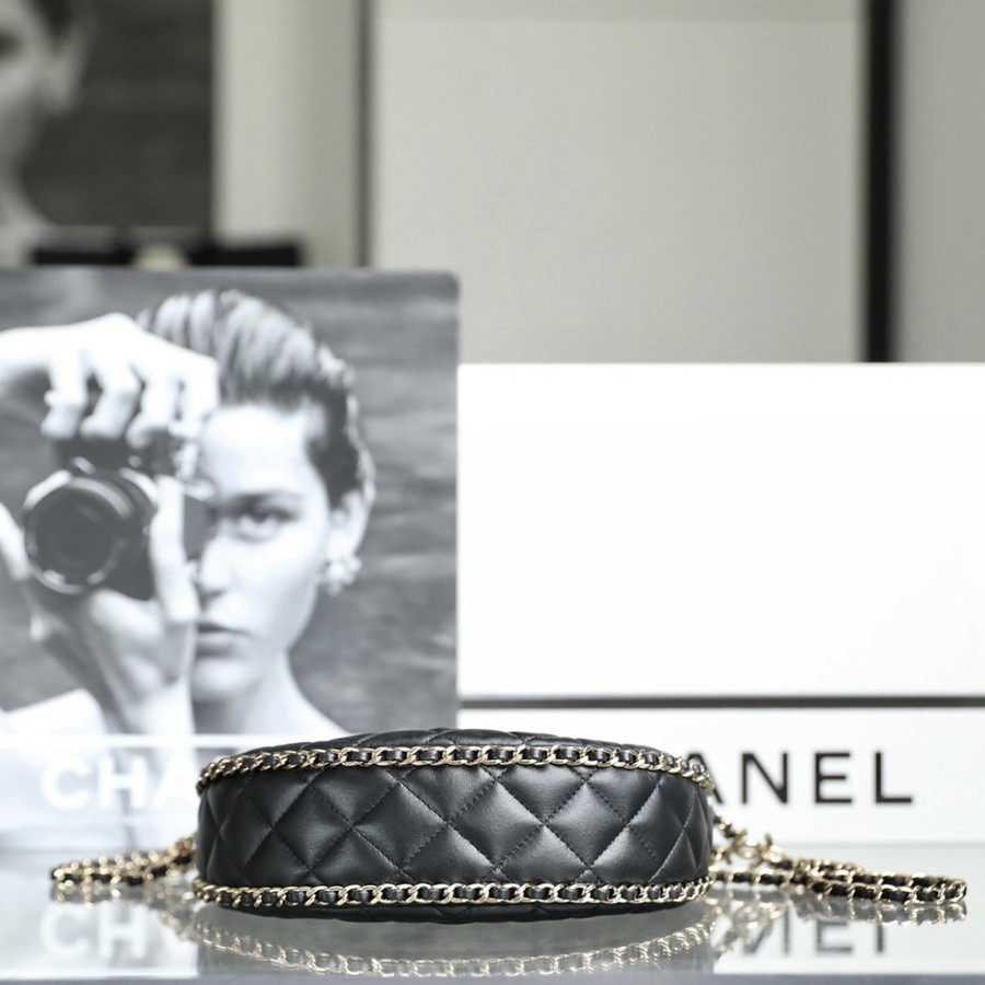 小香 23P春夏半月包/流浪Hobo 黑色 小號_6