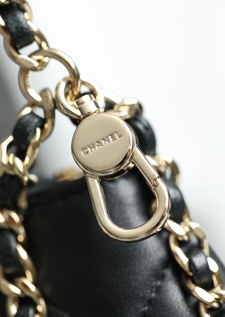 小香 23P春夏半月包/流浪Hobo 黑色 小號_14