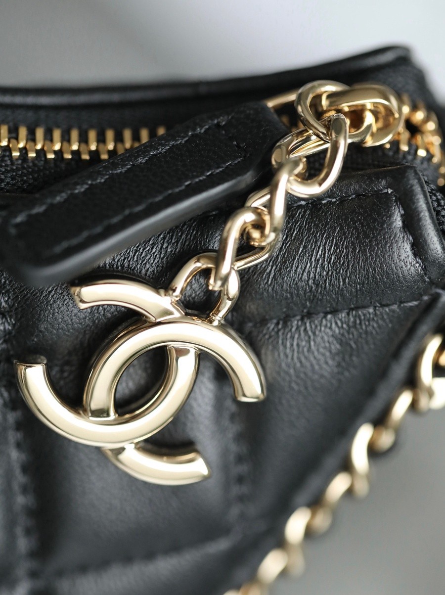 小香 23P春夏半月包/流浪Hobo 黑色 小號_16