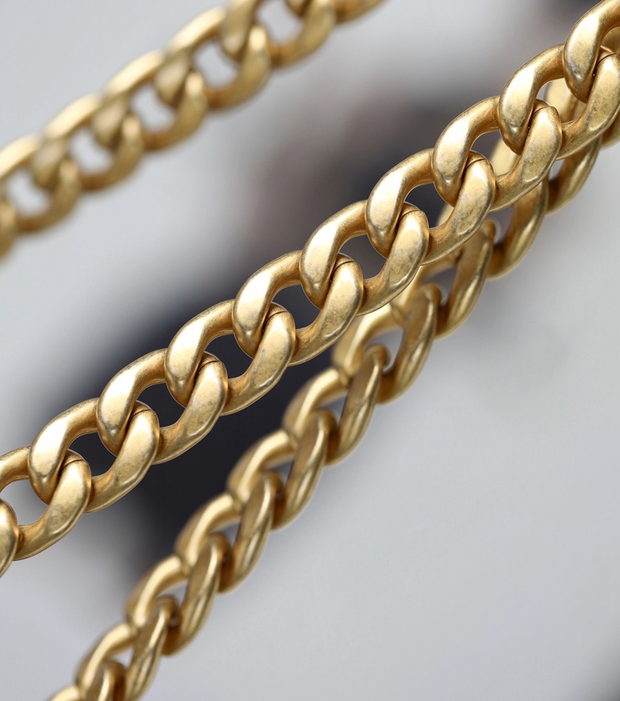 小香 22K秋冬 小金柱調節鏈口蓋包小號 黑色-041_11