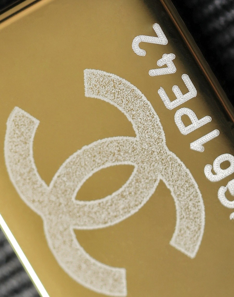 小香 22K秋冬 小金柱調節鏈口蓋包小號 黑色-041_16