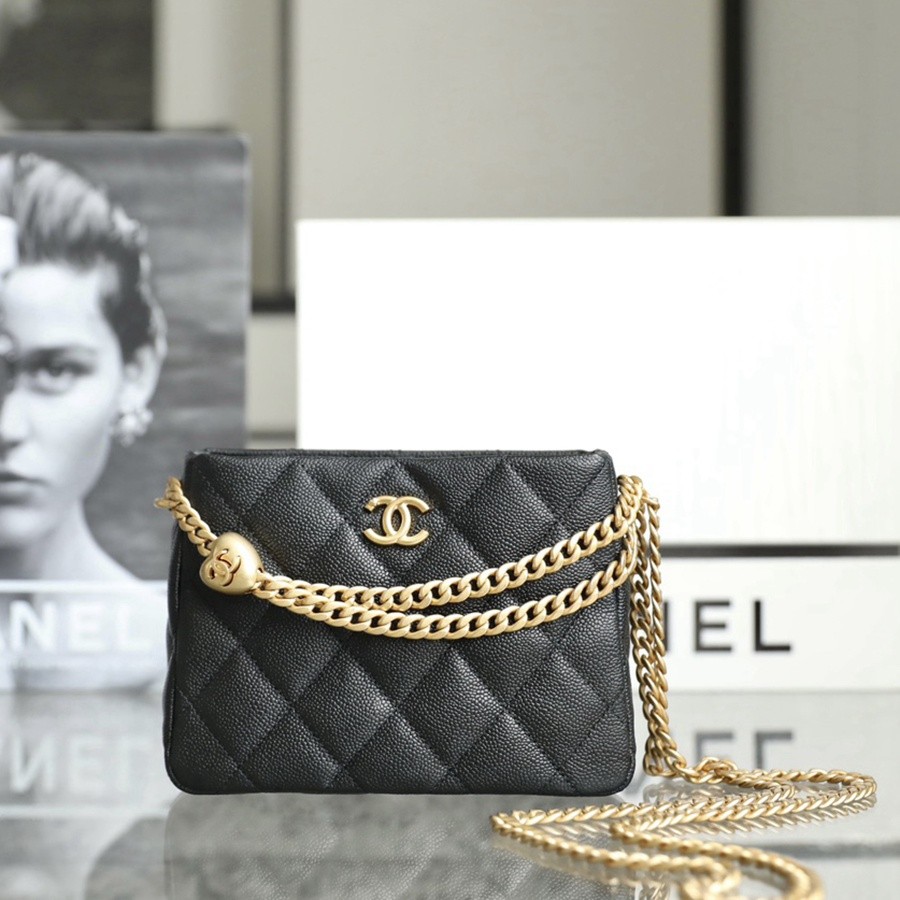 小香 23P系列 愛心扣Hobo流浪小號 黑色_1