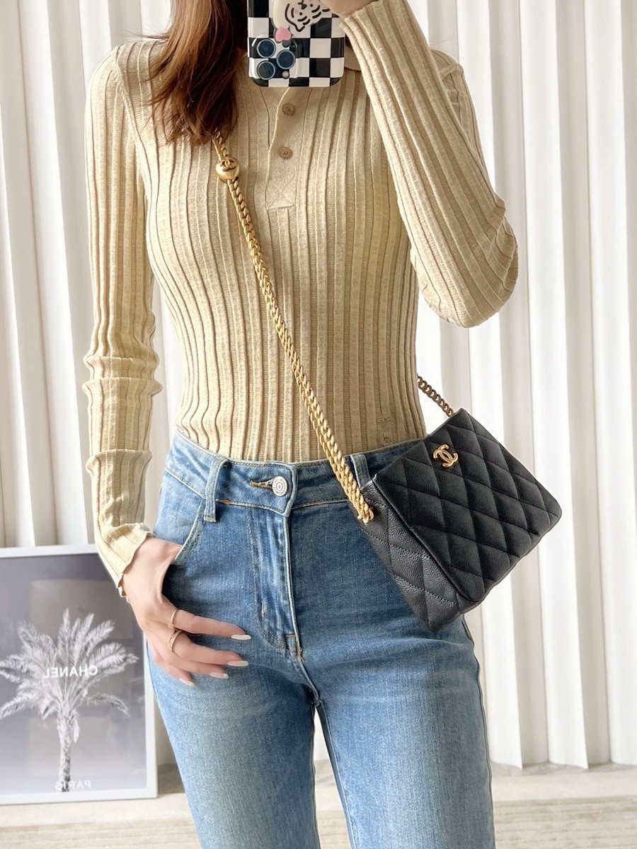 小香 23P系列 愛心扣Hobo流浪小號 黑色_16