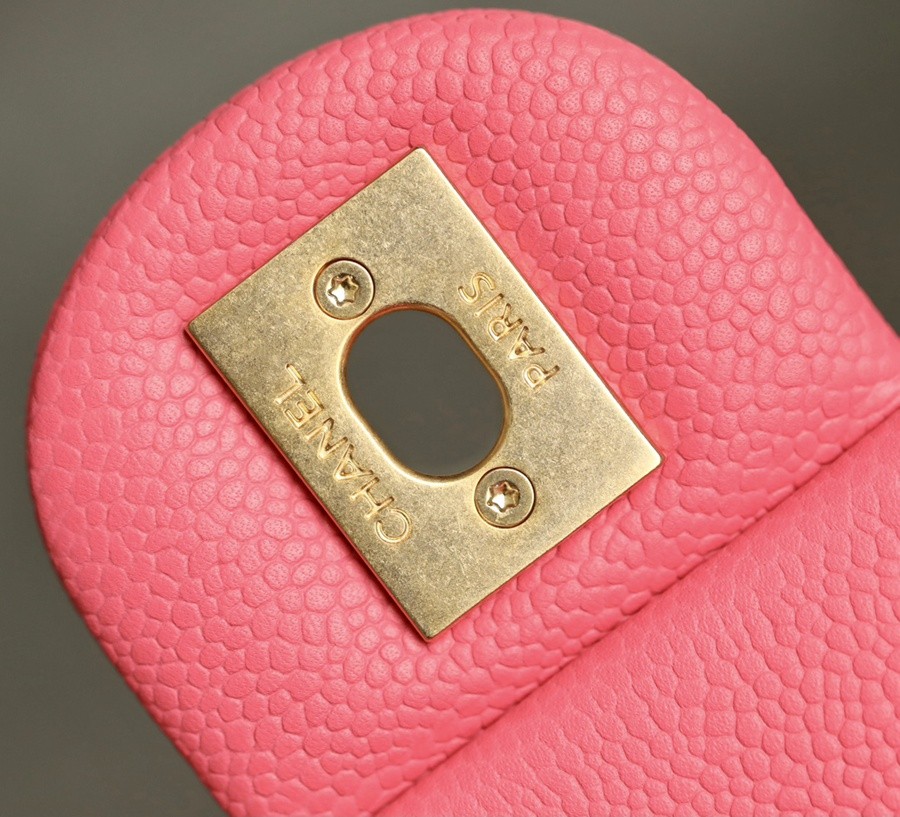 小香 23P系列愛心扣口蓋包 深粉中號_14