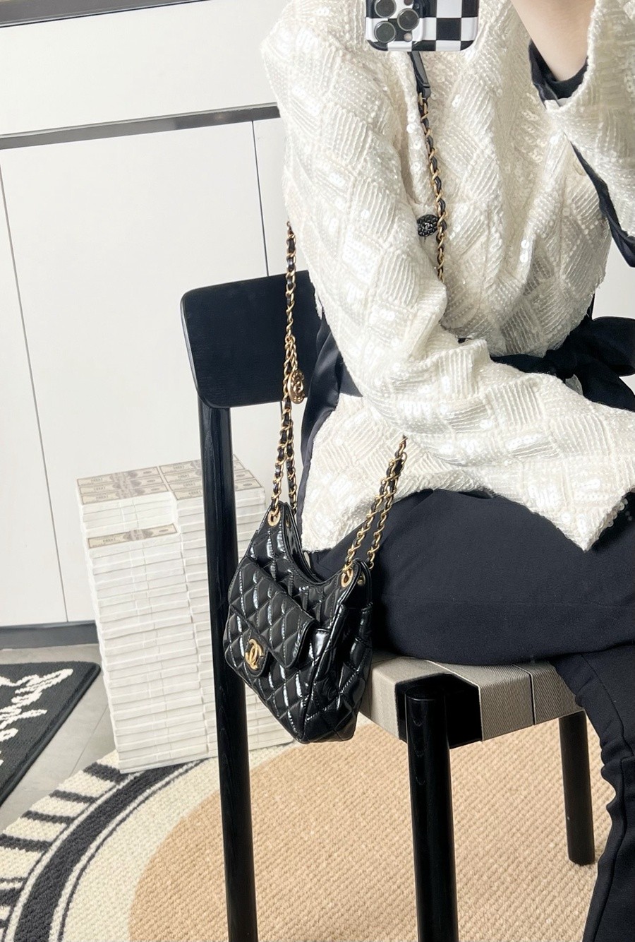 天貓精靈  Hobo流浪包 小號黑色 （退貨商品）_24