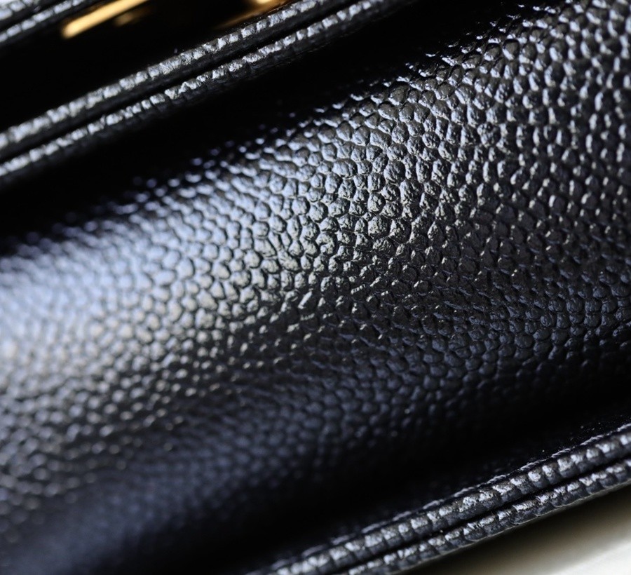 小香 Leboy  荔枝紋牛皮 mini 黑金_6