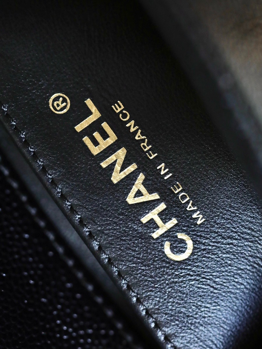 小香 Leboy  荔枝紋牛皮 mini 黑金_8