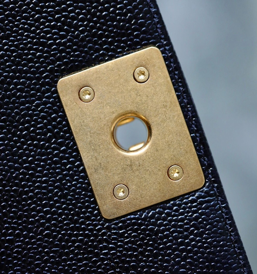 小香 Leboy  荔枝紋牛皮 mini 黑金_12