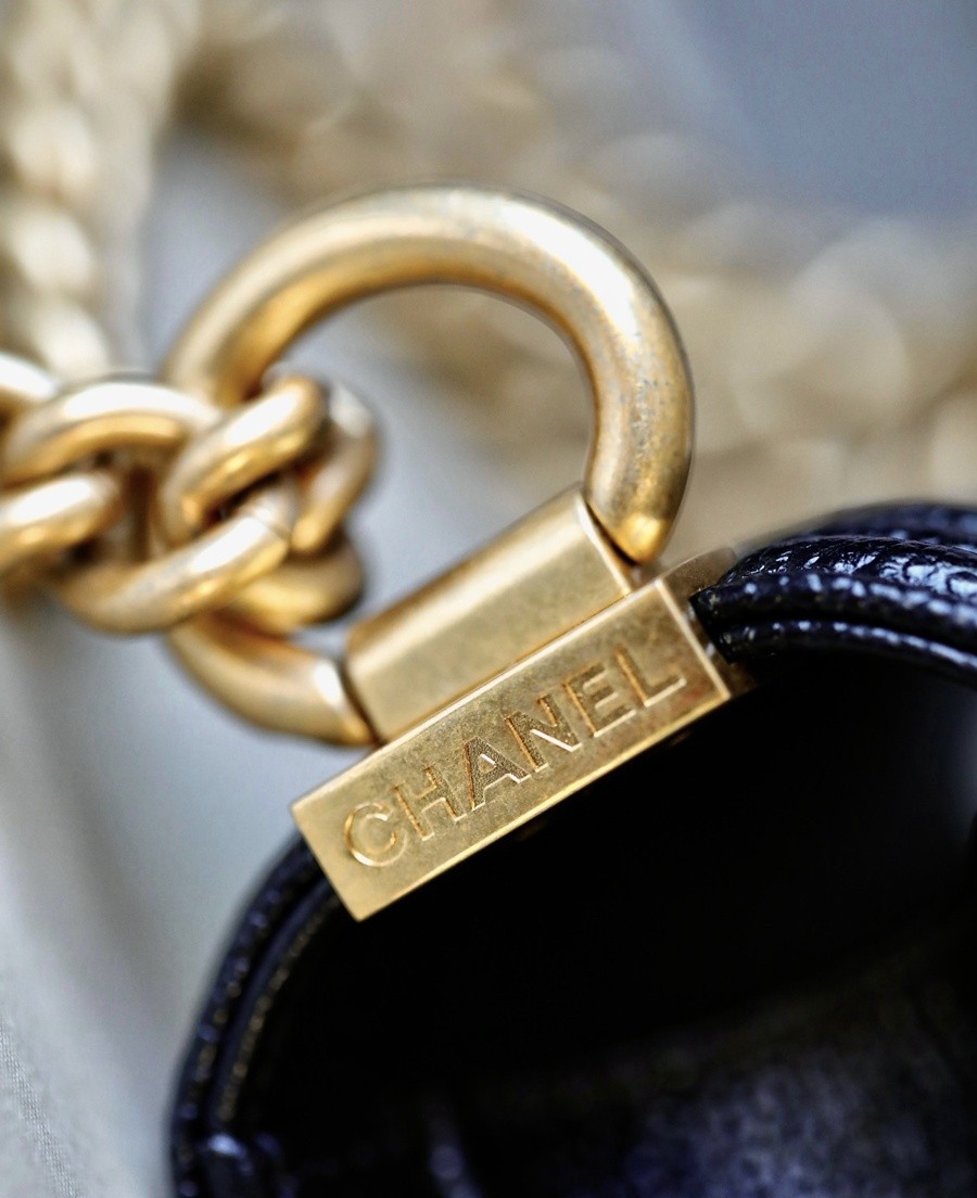 小香 Leboy  荔枝紋牛皮 mini 黑金_14