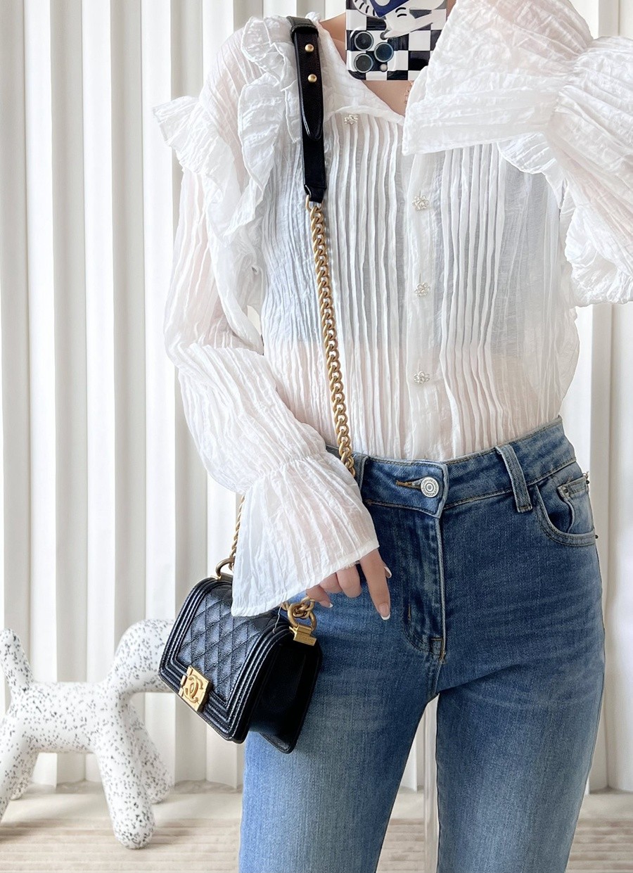 小香 Leboy  荔枝紋牛皮 mini 黑金_19