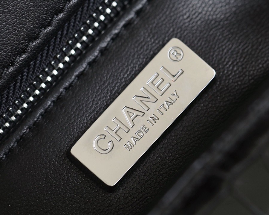 小香 CF大mini 美洲鱷稀有皮 黑銀_6