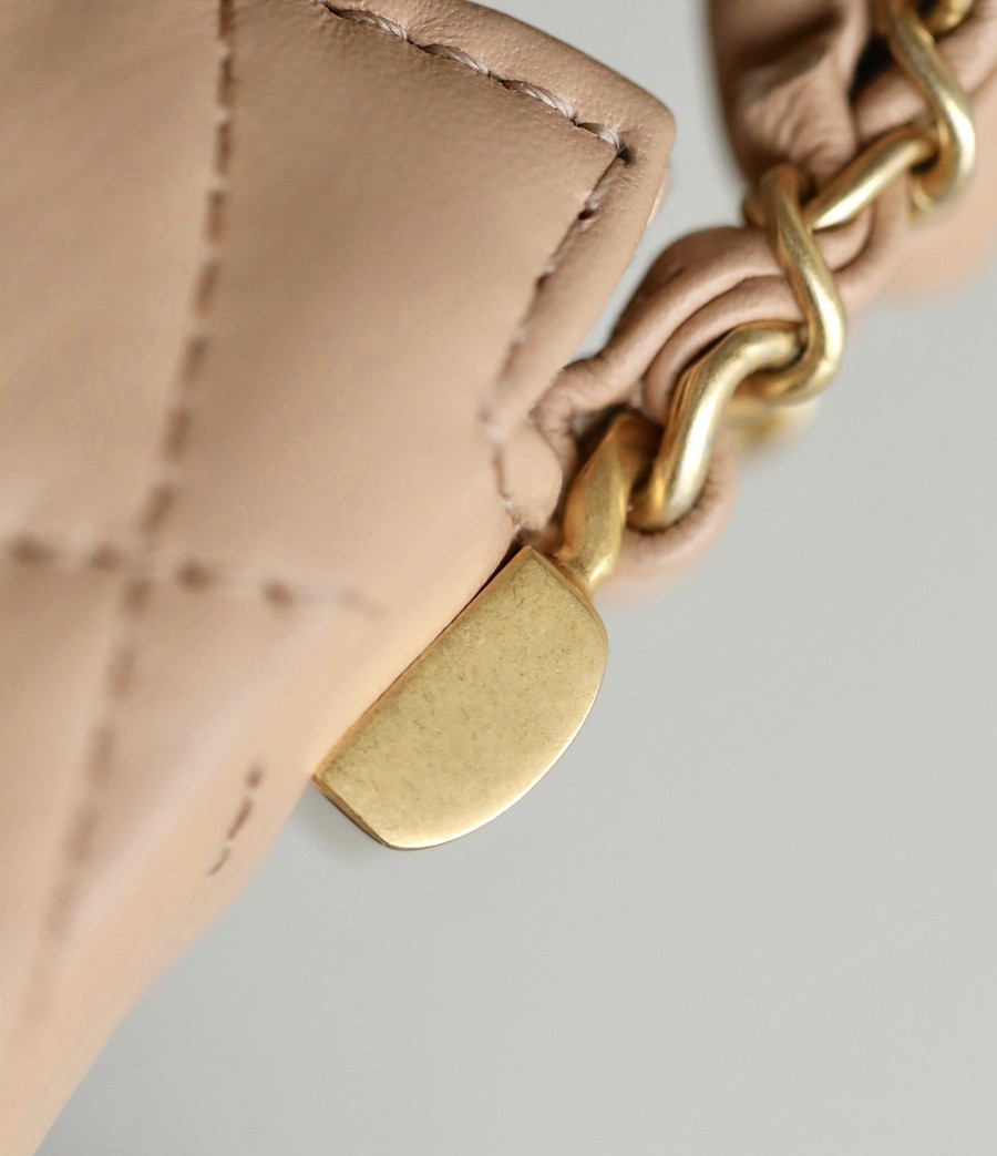 小香 19 Hobo腋下包 褶皺牛皮 杏色 大號_16