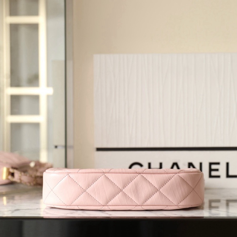 小香 19 Hobo腋下包 褶皺牛皮 粉色 大號_3