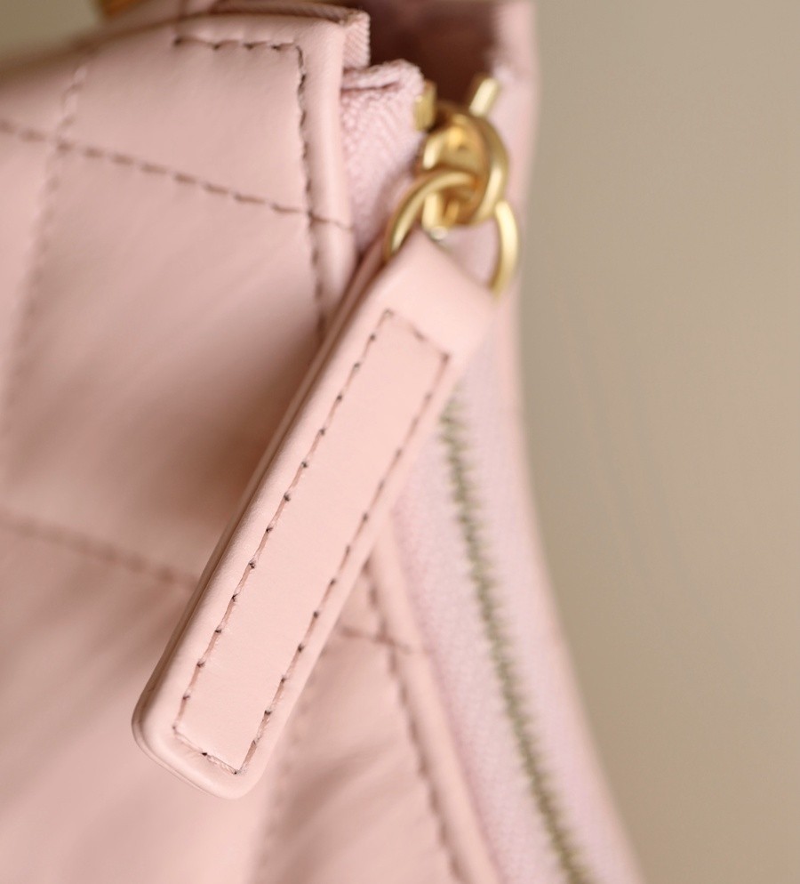 小香 19 Hobo腋下包 褶皺牛皮 粉色 大號_13