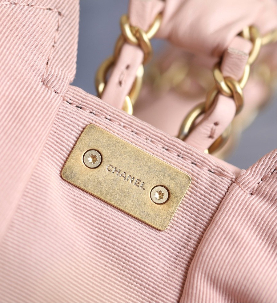 小香 19 Hobo腋下包 褶皺牛皮 粉色 大號_14