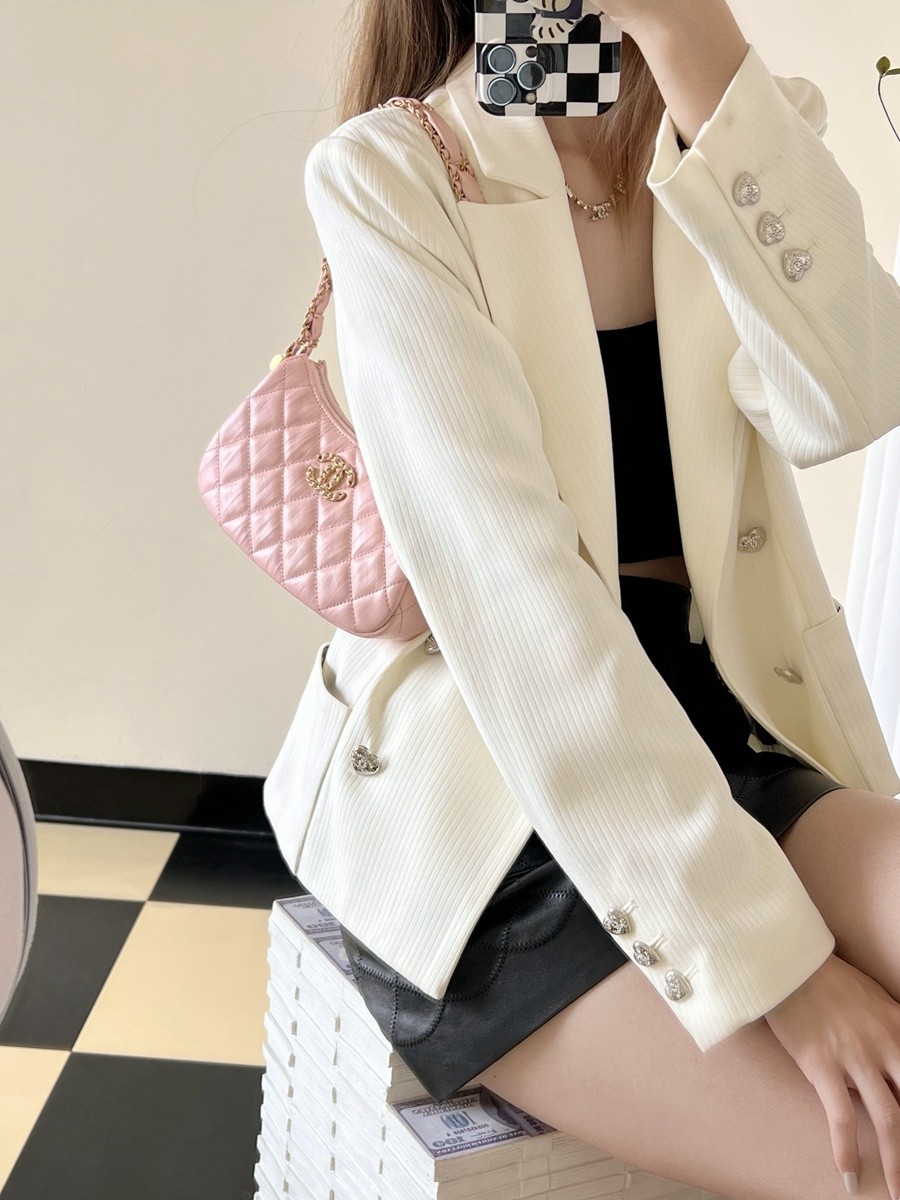 小香 19 Hobo腋下包 褶皺牛皮 粉色 小號_19