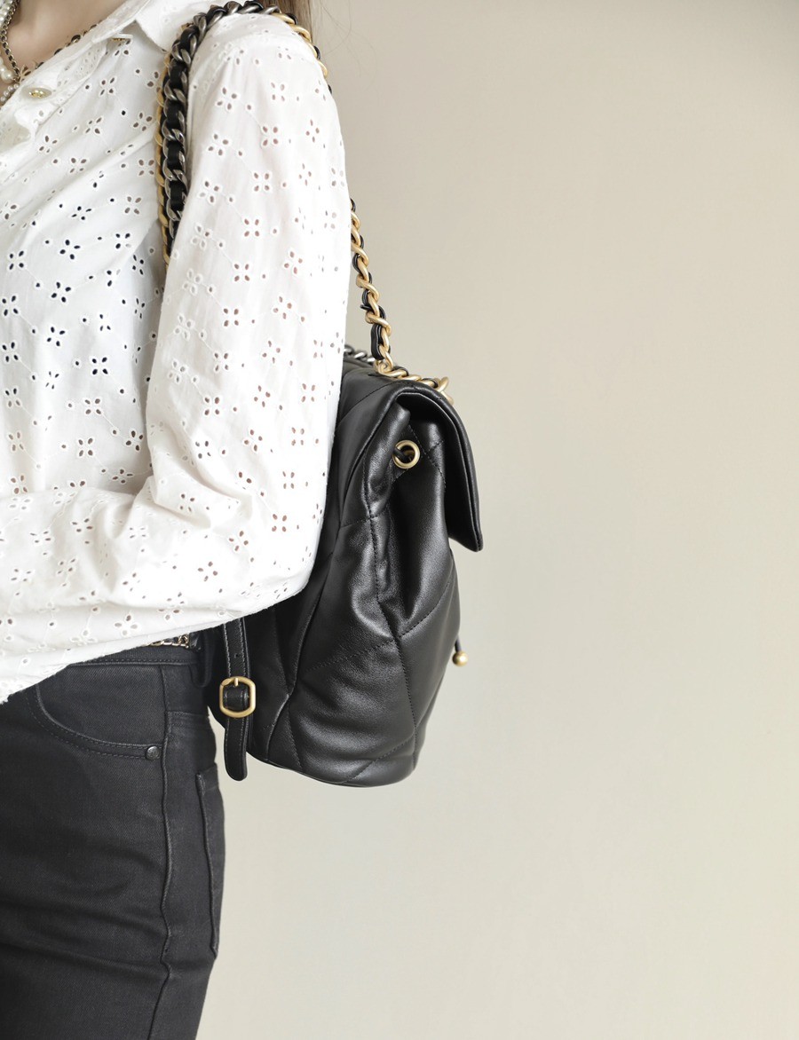 24c早春系列 19系列雙肩包黑色_15