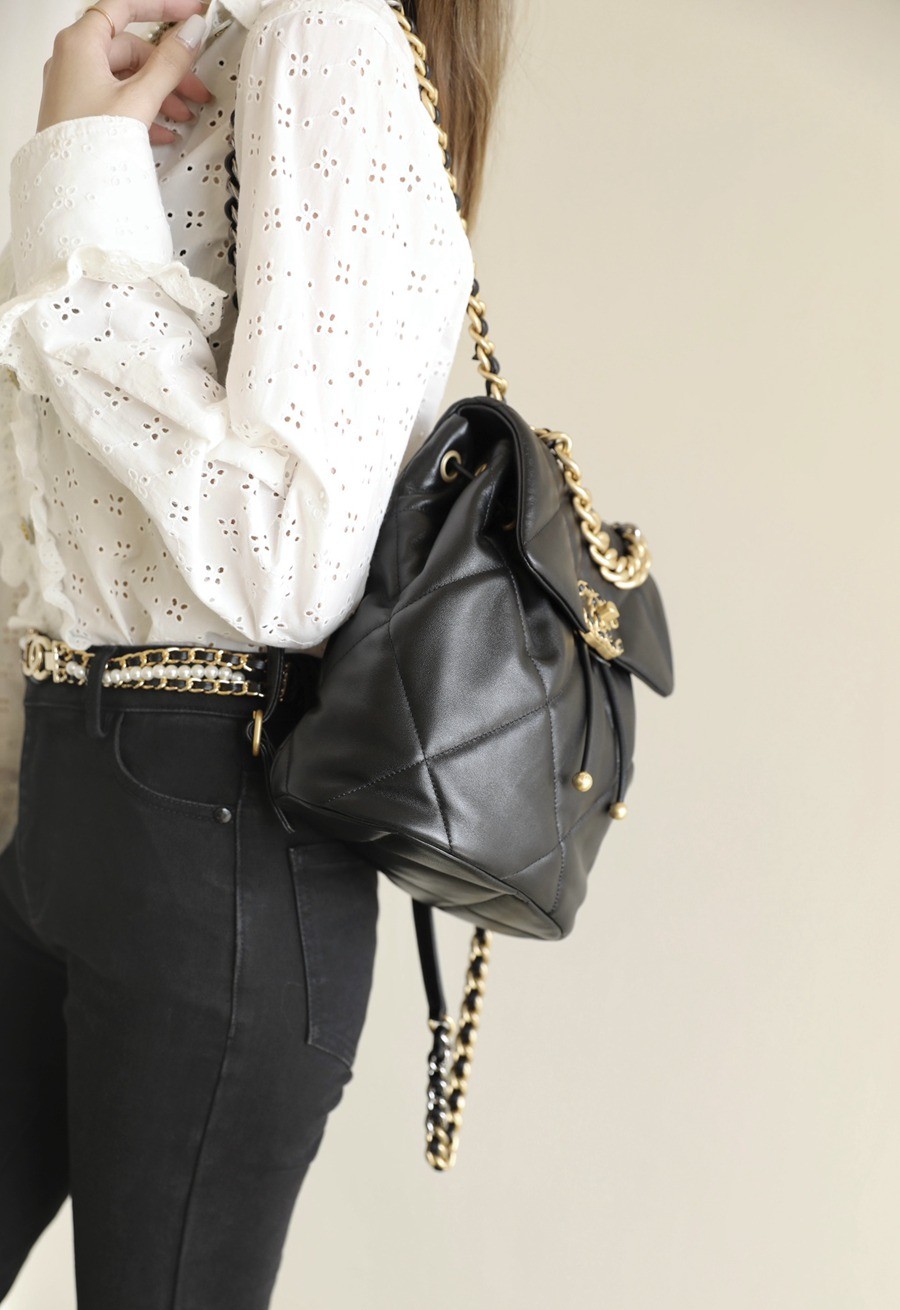 24c早春系列 19系列雙肩包黑色_18