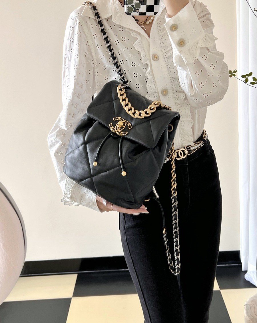 24c早春系列 19系列雙肩包黑色_20