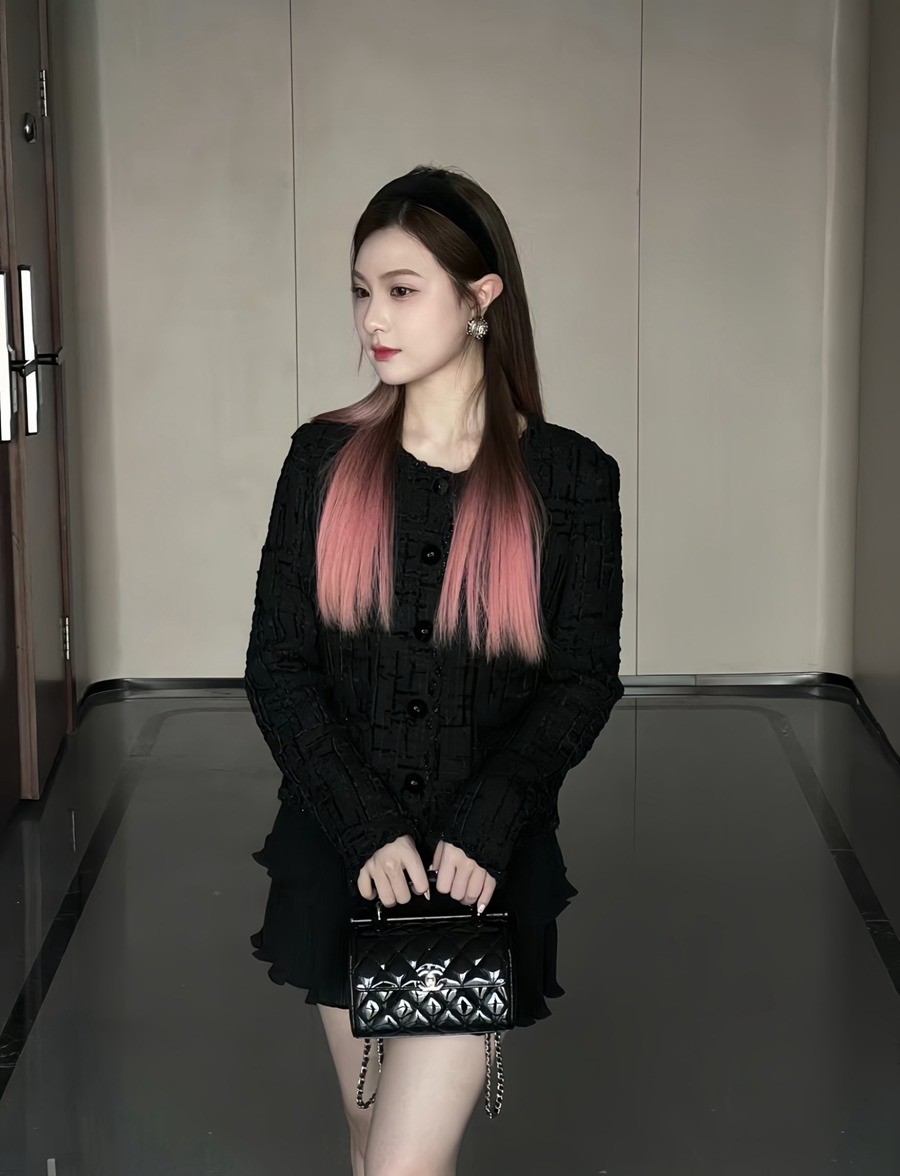 23k秋冬 手柄漆皮盒子包 黑色_29