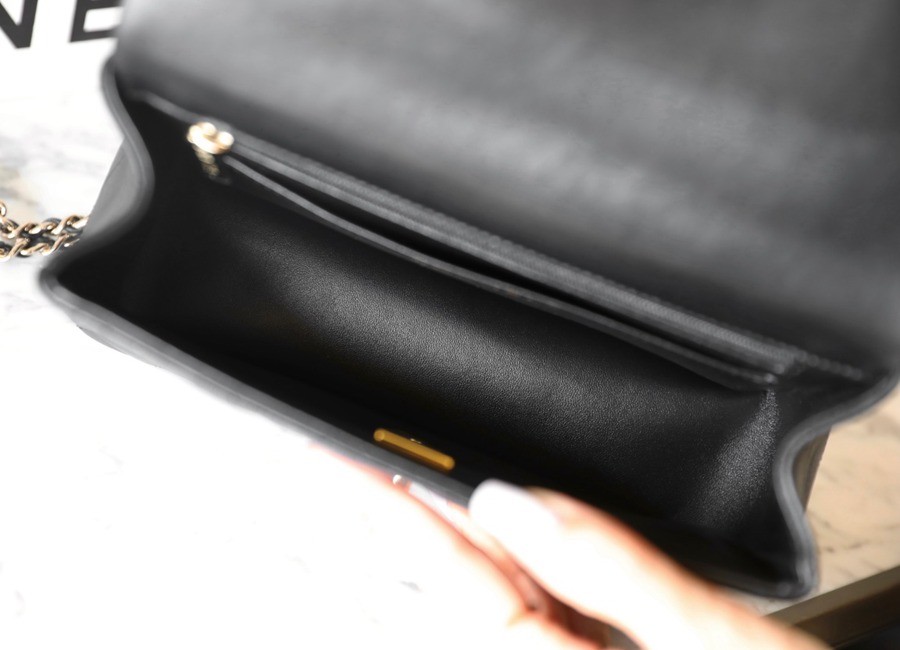 23k秋冬雙c手柄口蓋包 黑色_4