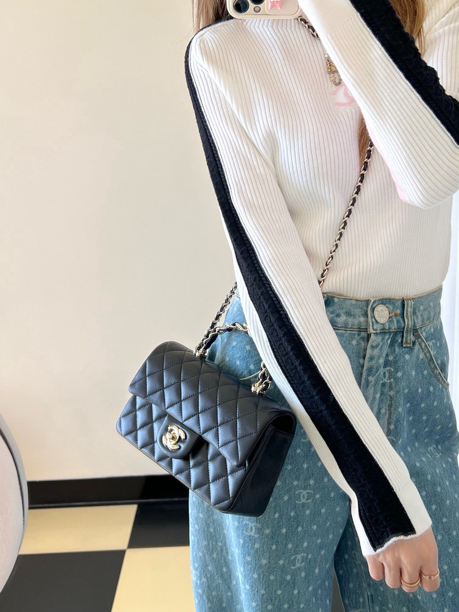 23k秋冬雙c手柄口蓋包 黑色_22