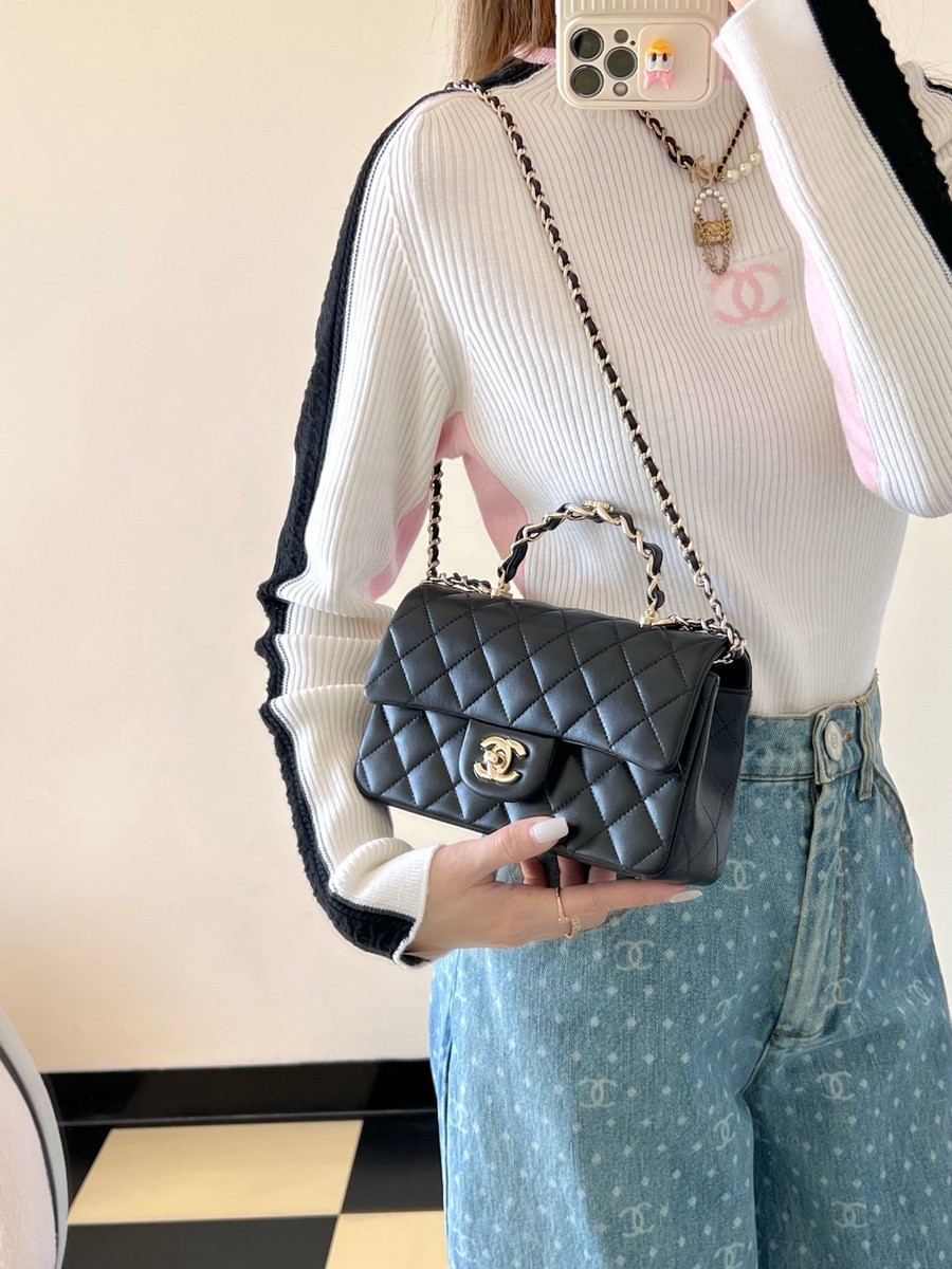 23k秋冬雙c手柄口蓋包 黑色_24