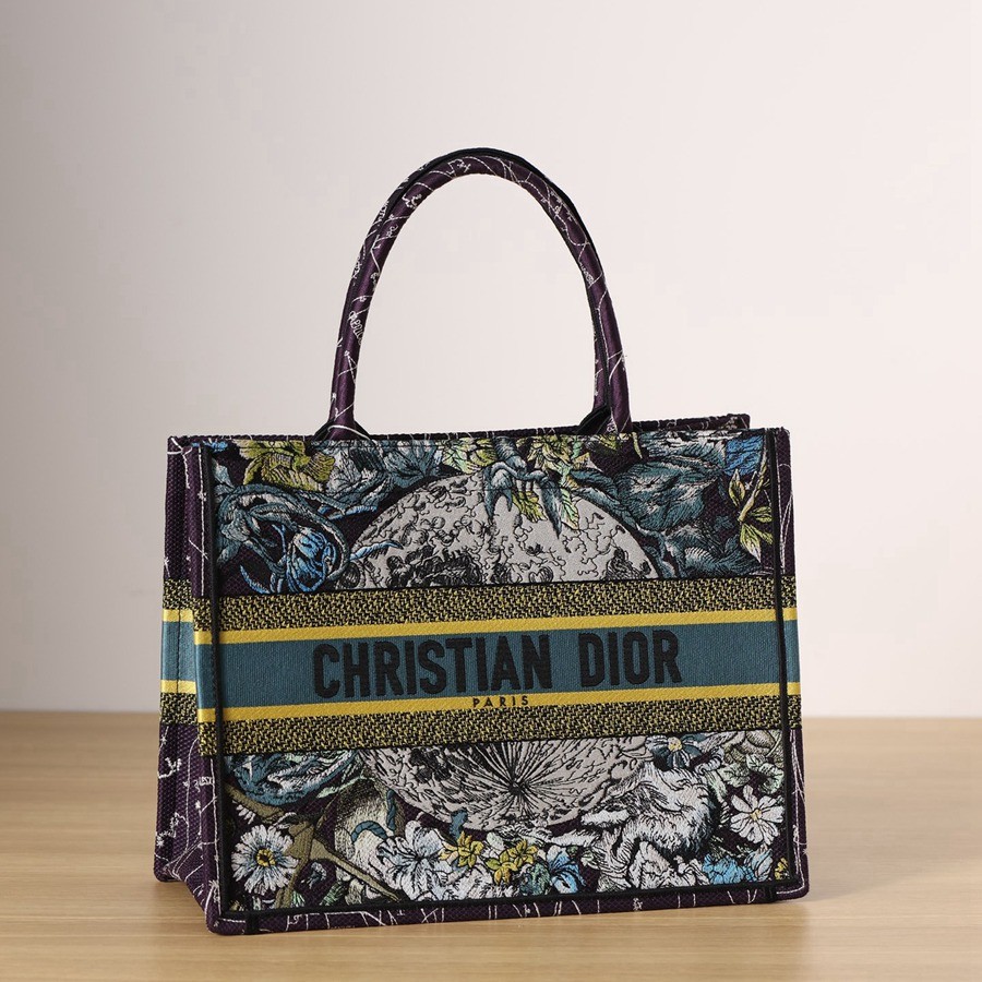 中號BOOK TOTE手袋藍色 Dior 星座刺繡_2