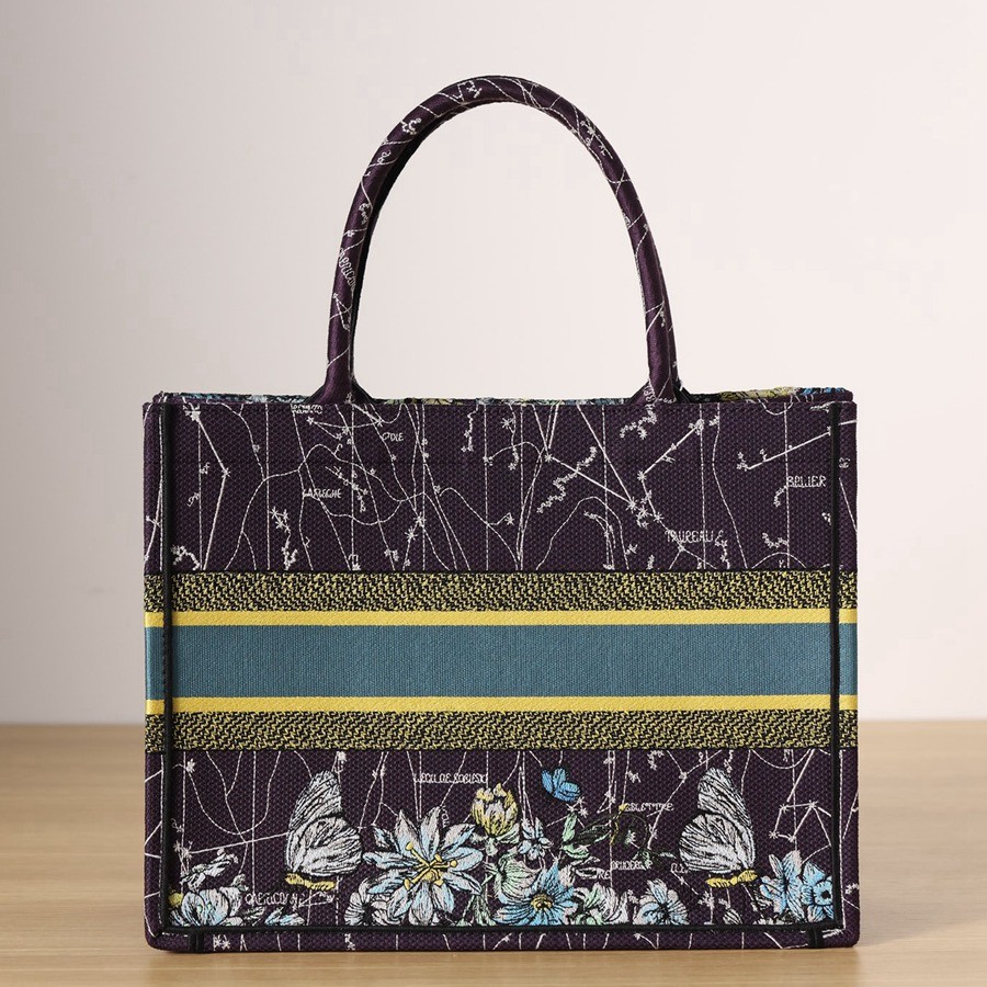 中號BOOK TOTE手袋藍色 Dior 星座刺繡_4