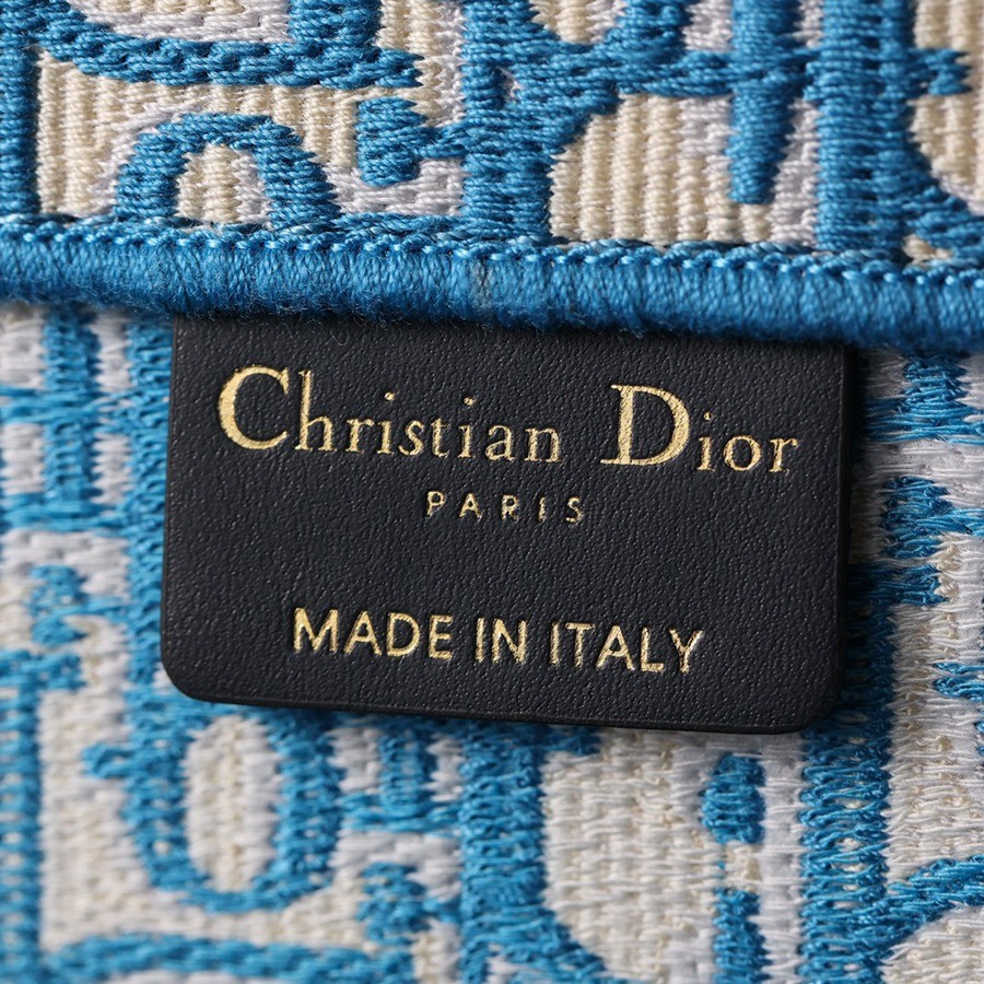 中號BOOK TOTE 手袋矢車菊藍 Oblique 印花_14