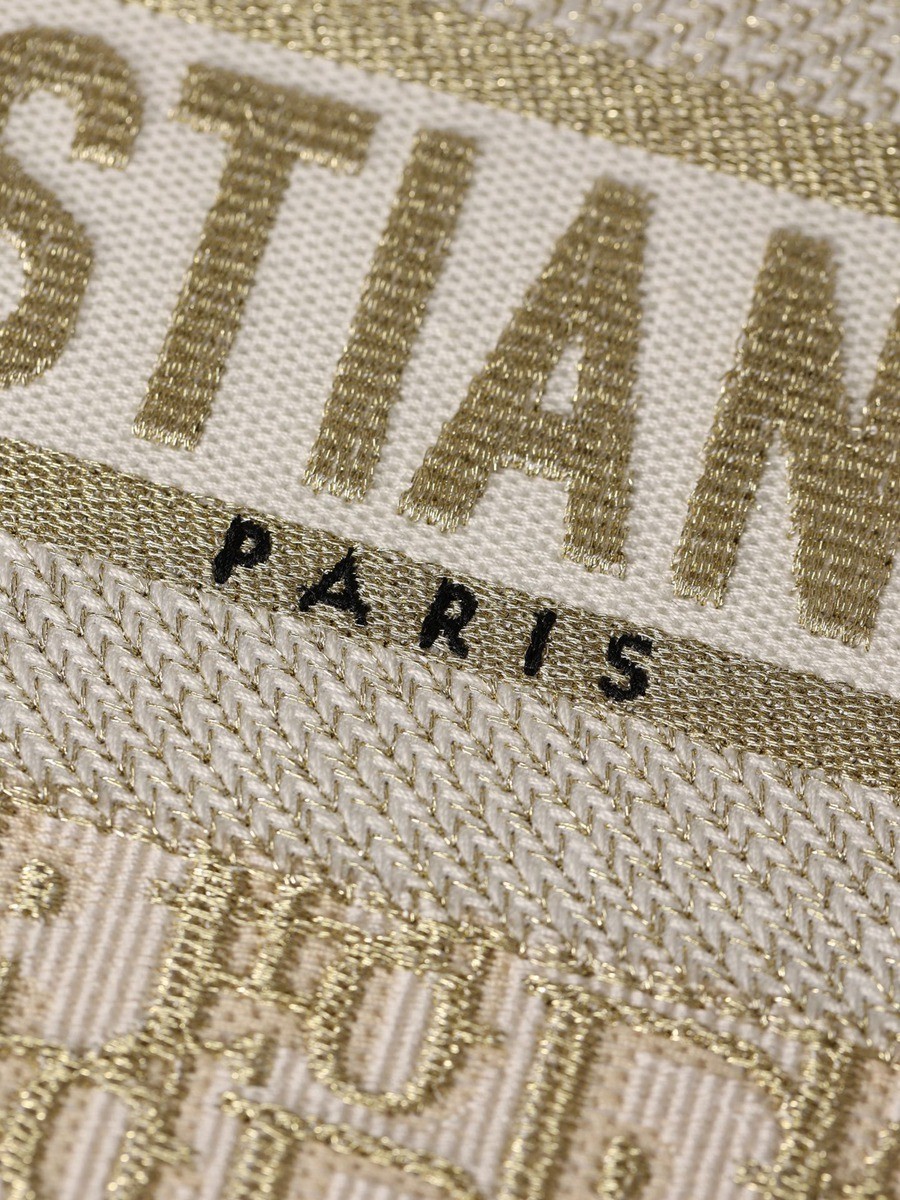 中號 BOOK TOTE 手袋金色 Oblique 印花_8