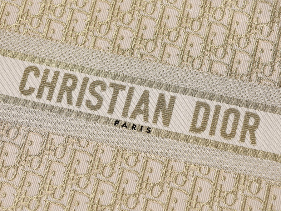 中號 BOOK TOTE 手袋金色 Oblique 印花_9