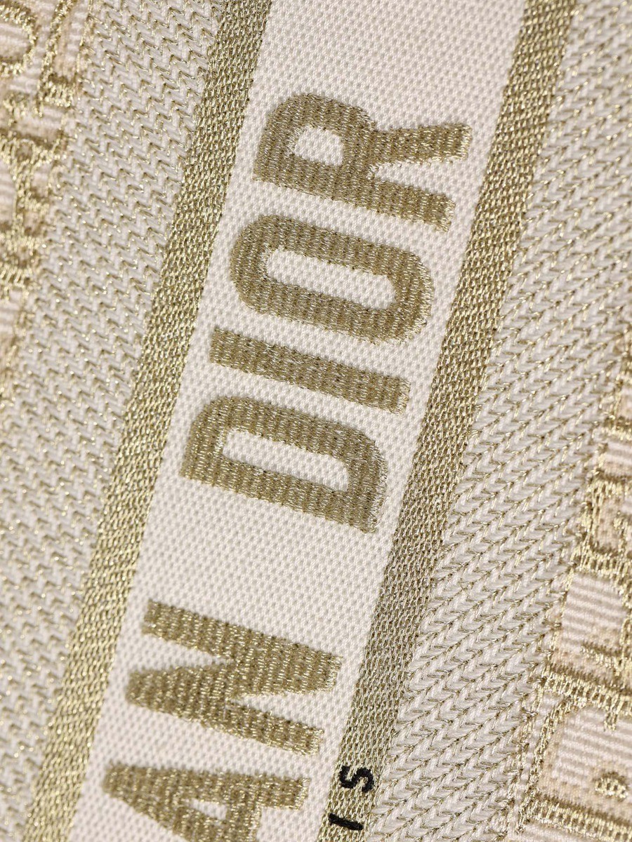 中號 BOOK TOTE 手袋金色 Oblique 印花_10