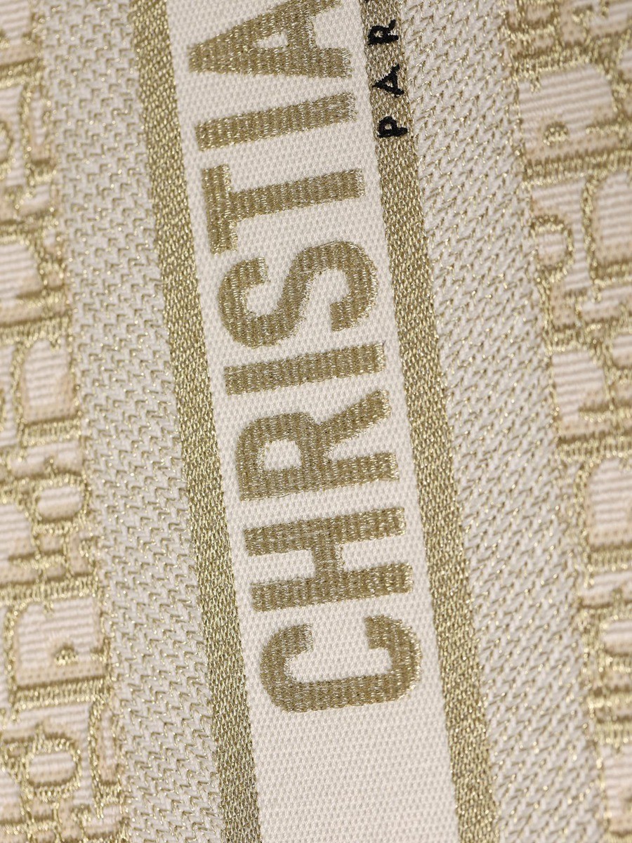 中號 BOOK TOTE 手袋金色 Oblique 印花_11