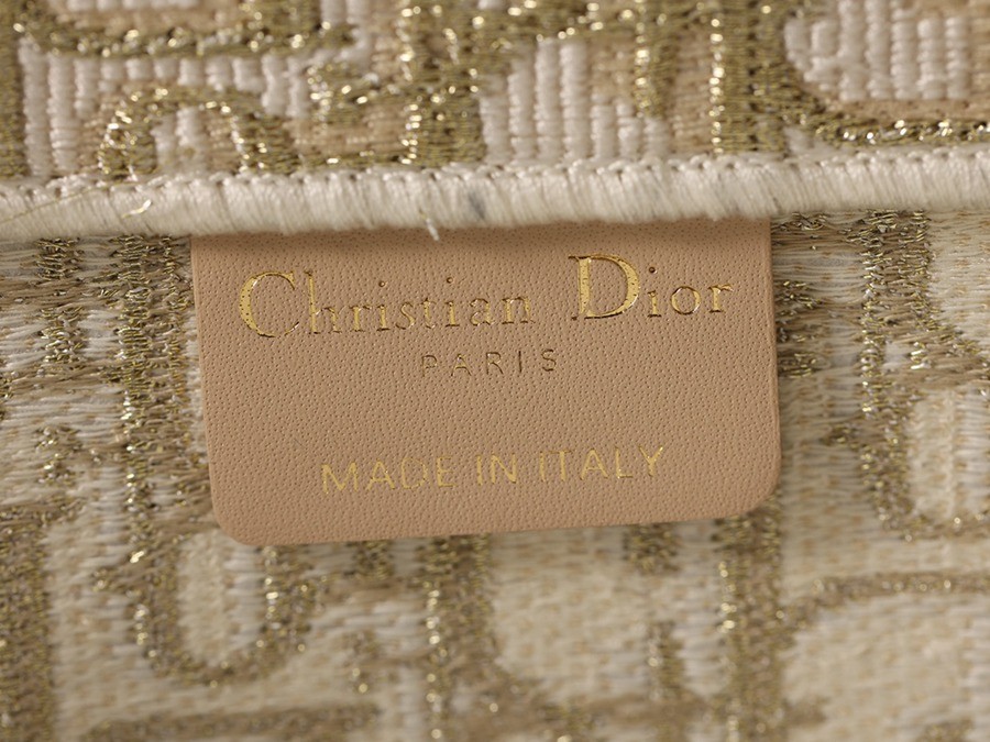 中號 BOOK TOTE 手袋金色 Oblique 印花_16