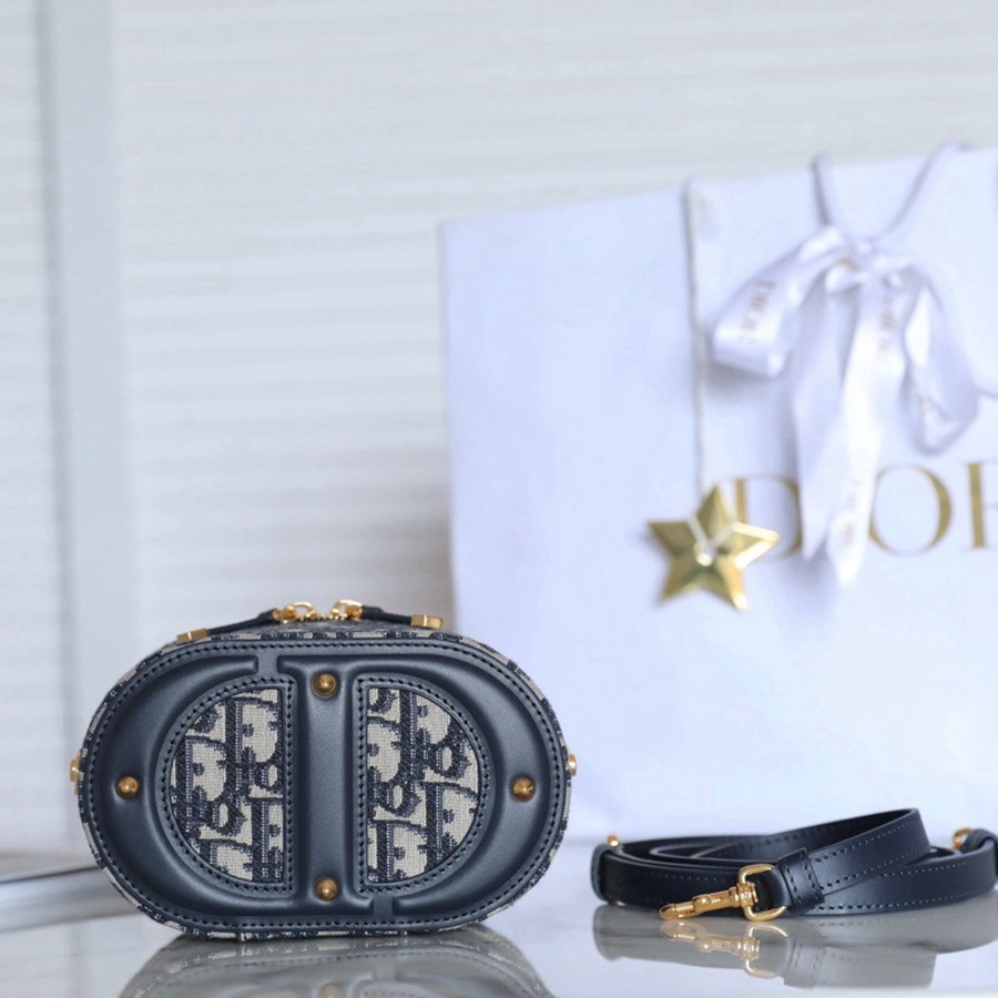 CD Signature Vanity 小號 藍色 Oblique印花_5