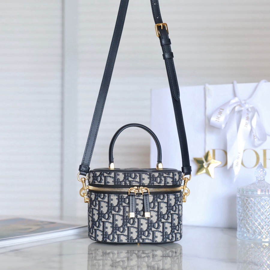 CD Signature Vanity 小號 藍色 Oblique印花_8