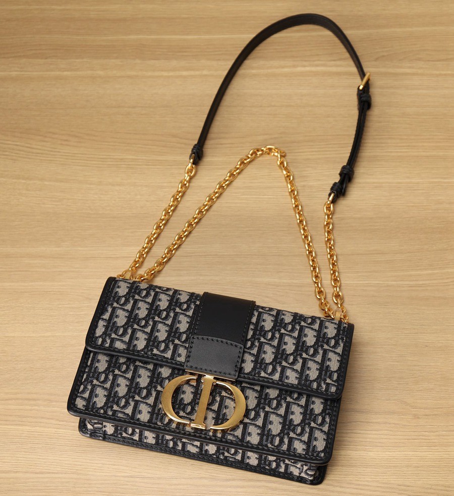 30 MONTAIGNE 蒙田鏈條包藍色 Oblique 印花_4