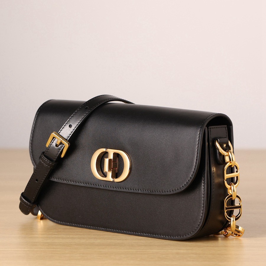 30 MONTAIGNE AVENUE 手袋黑色光面牛皮革_2