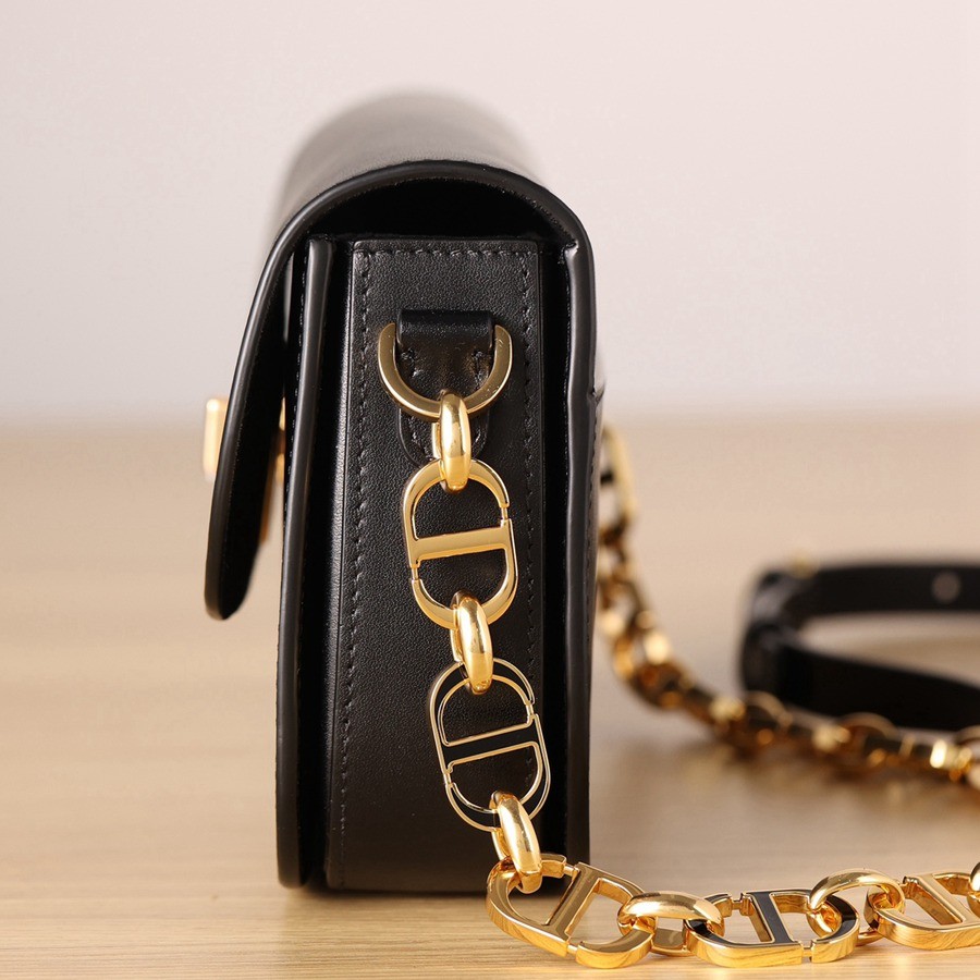 30 MONTAIGNE AVENUE 手袋黑色光面牛皮革_3