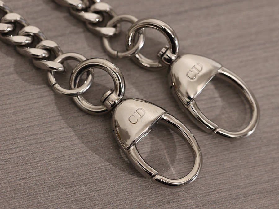 迷你 LADY DIOR 手袋 黑色羊皮革藤格紋銀扣_19