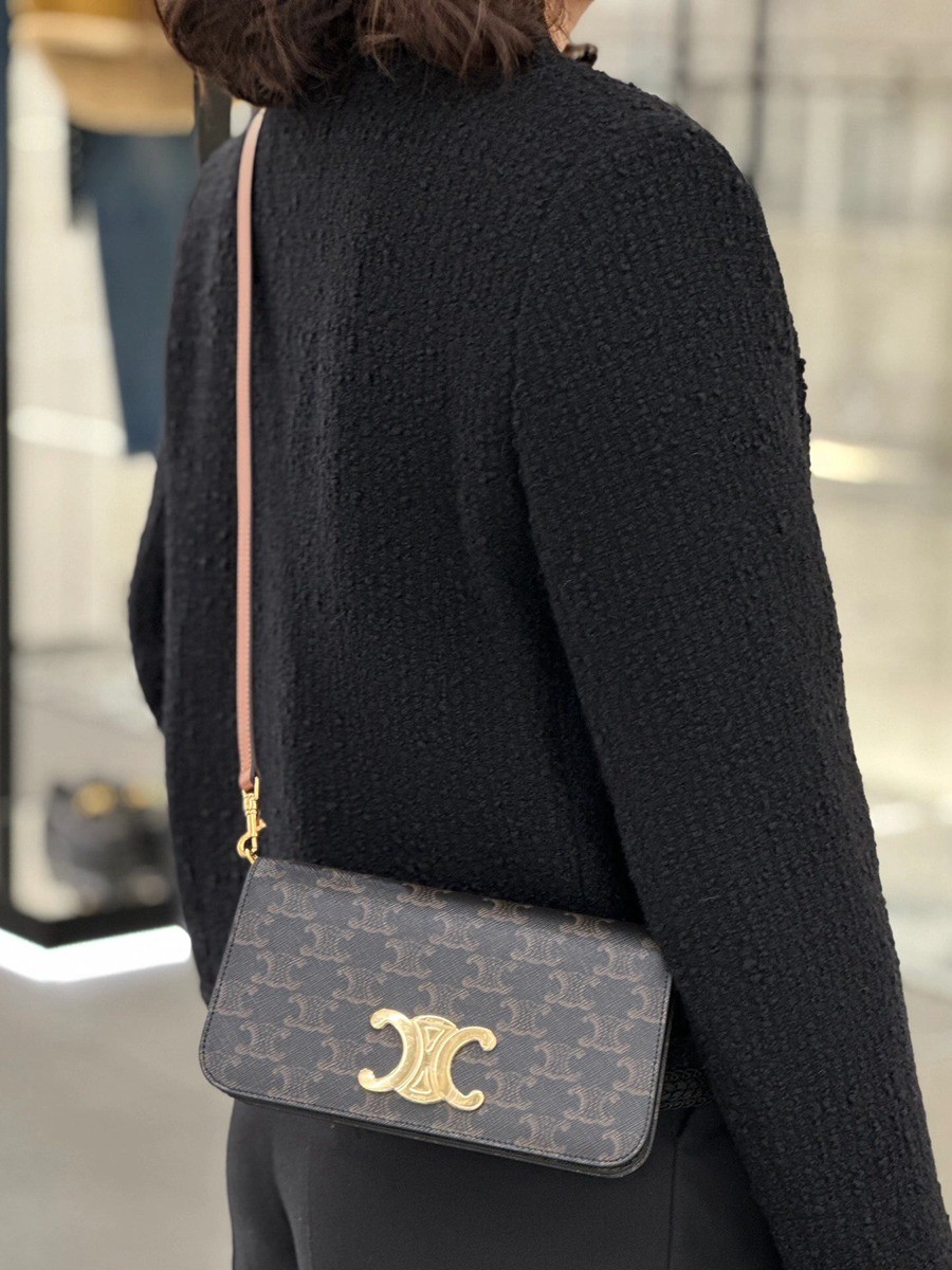 celineMulti Pochette Triomphe手袋_18