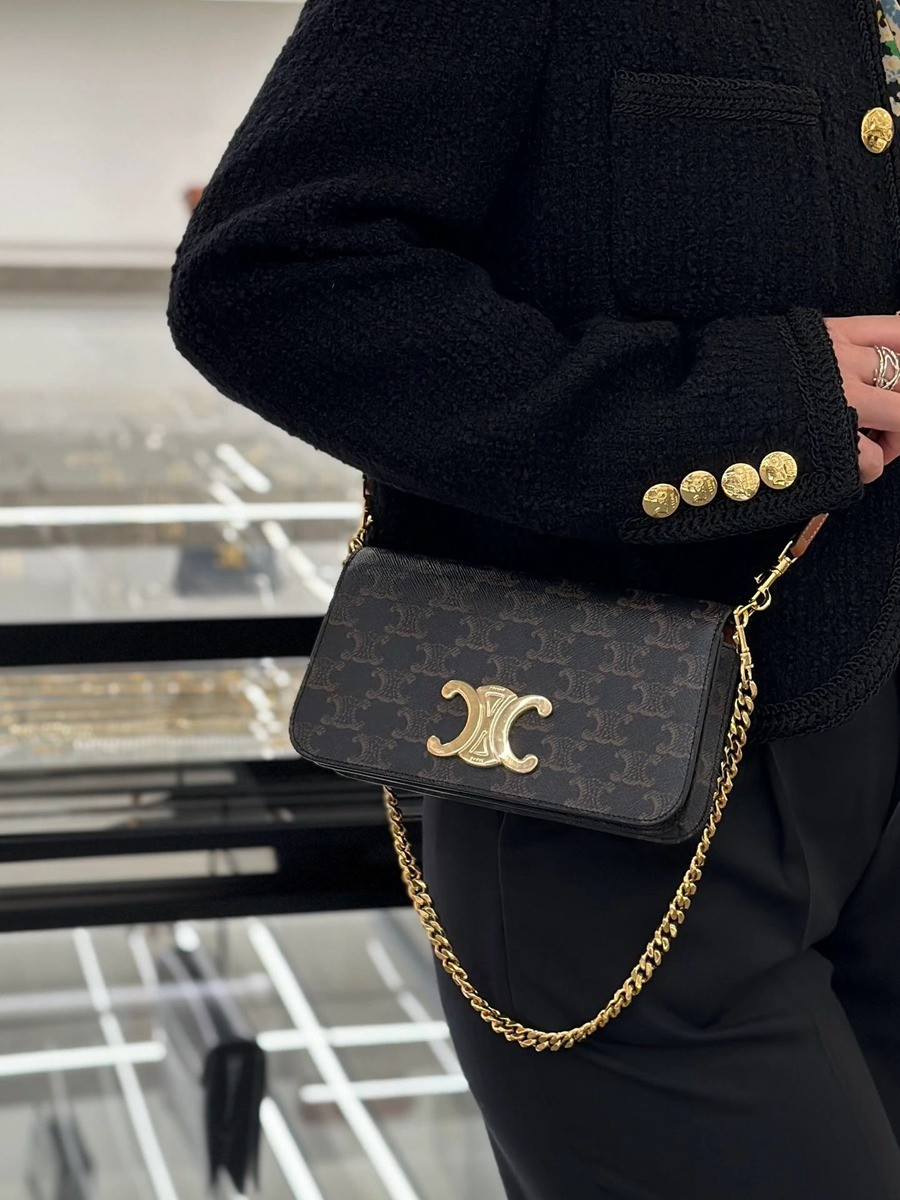 celineMulti Pochette Triomphe手袋_19